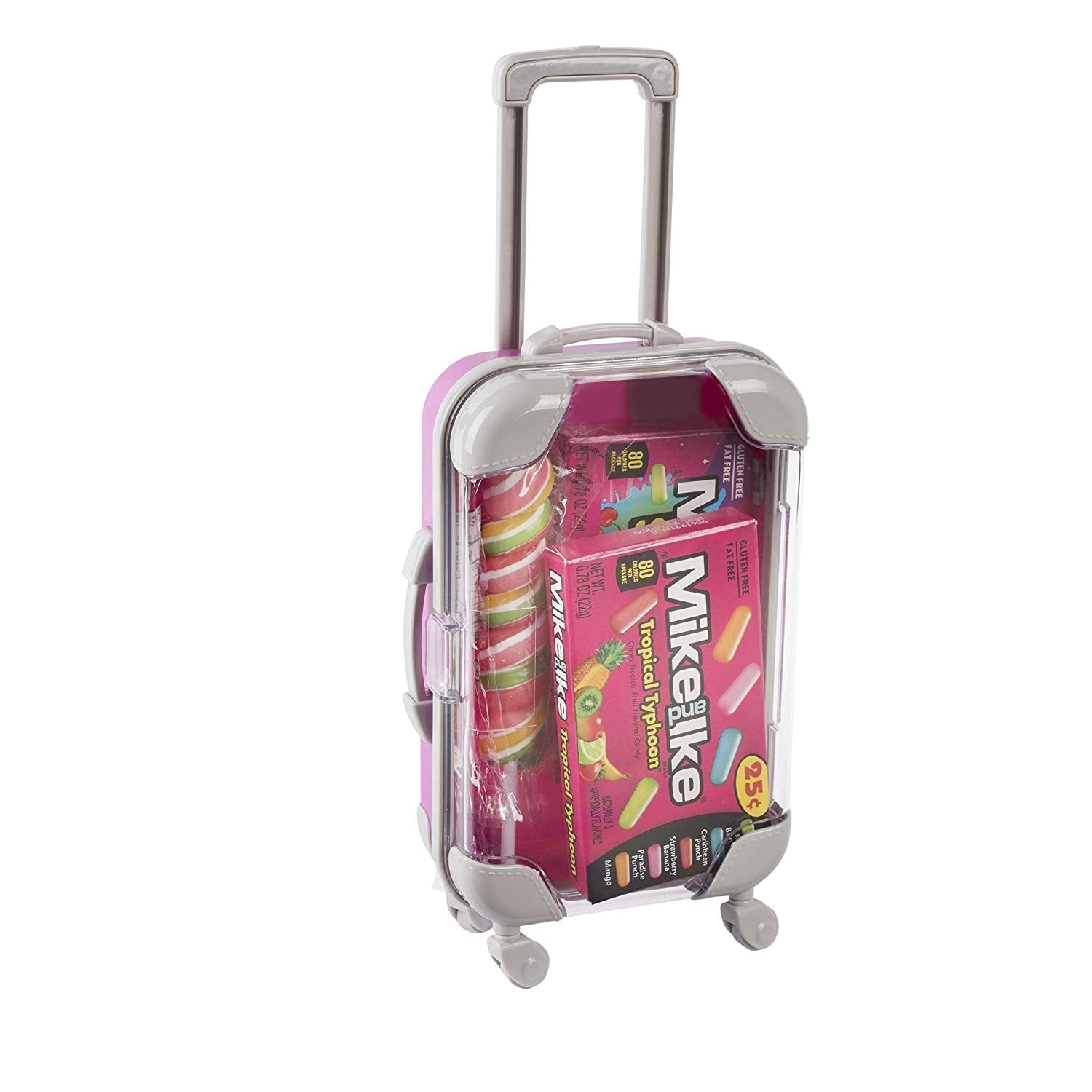 Mini Suitcase 5.5"x3.5"x1.5" Pink Candy Box 8 Pack