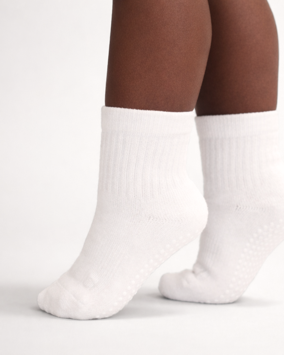 Toddler Gripper Crew Socks 4-pack (4-5t) - Onyx