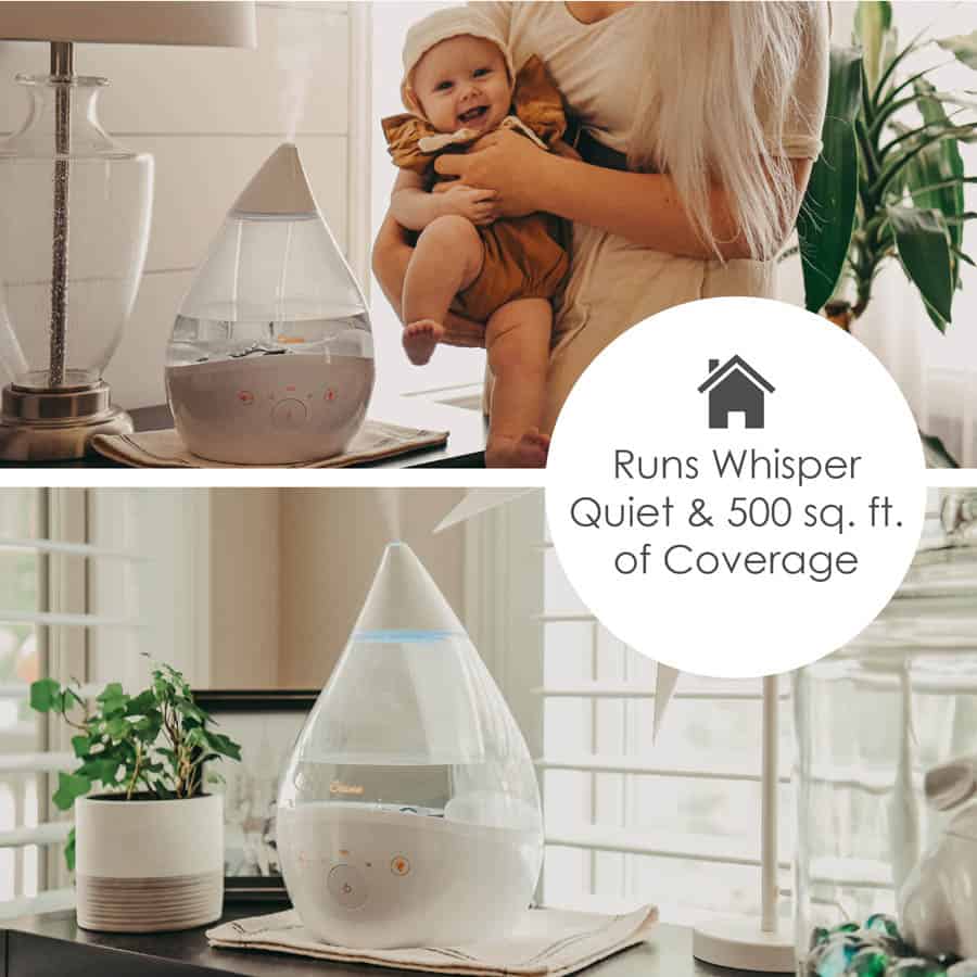 Crane 4-in-1 Top Fill Humidifier with Sound Machine &amp; Night Light (1 Gal. Tank)