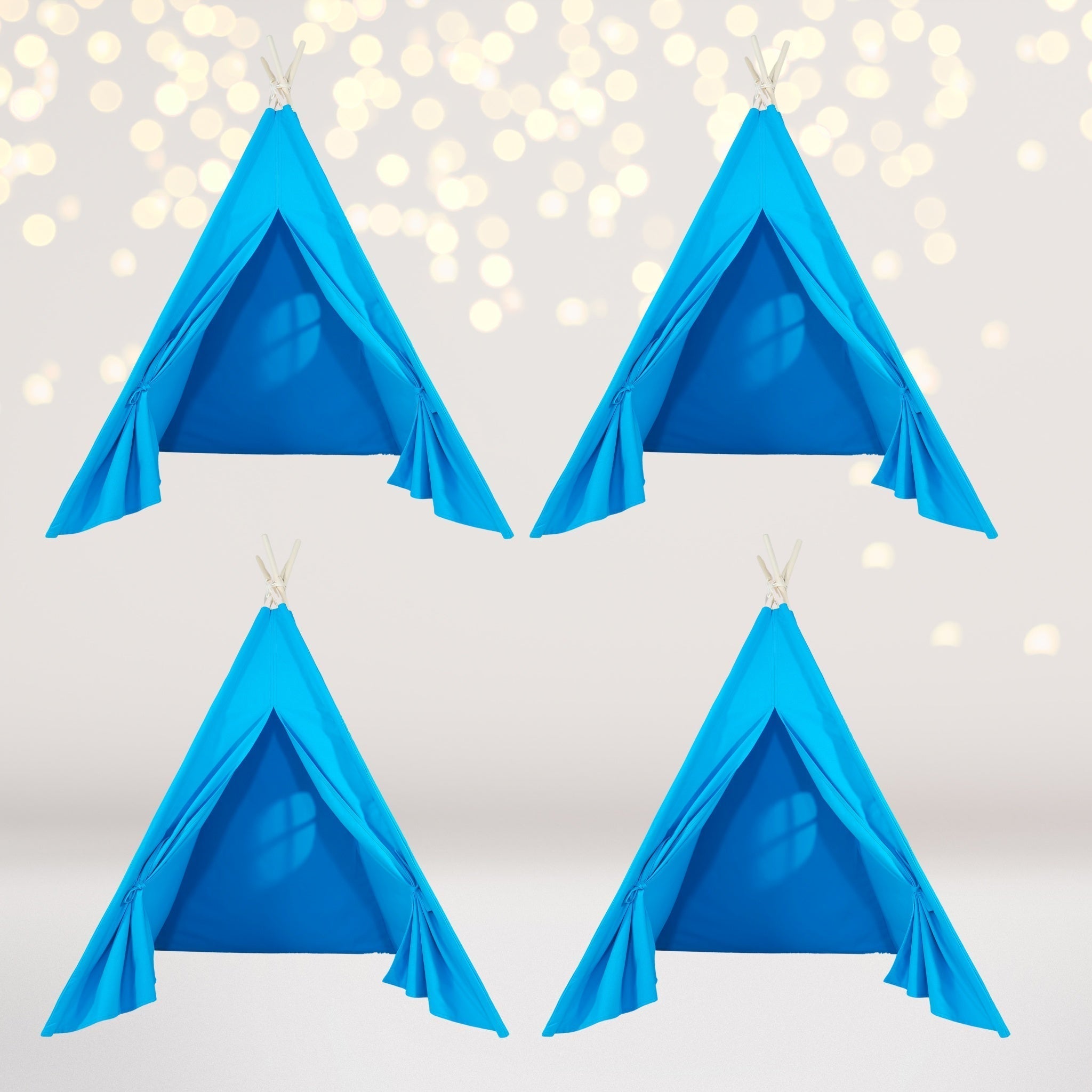 4 Pack Kids Sleepover Tents Party-luxe Kids Teepee Tent With Lights