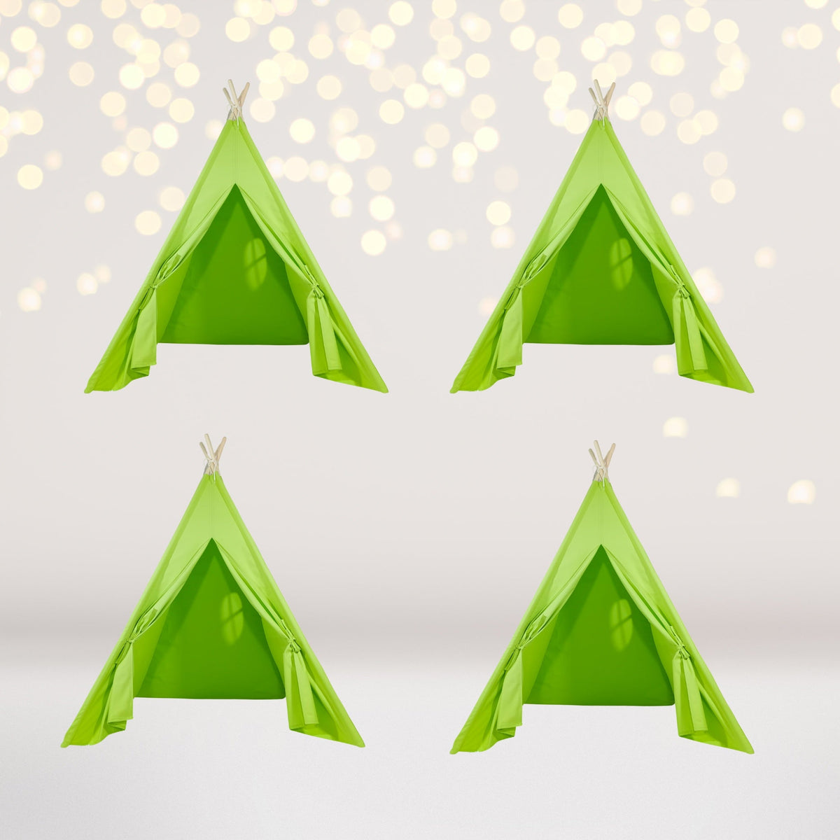 4 Pack Kids Sleepover Tents Party-luxe Kids Teepee Tent With Lights