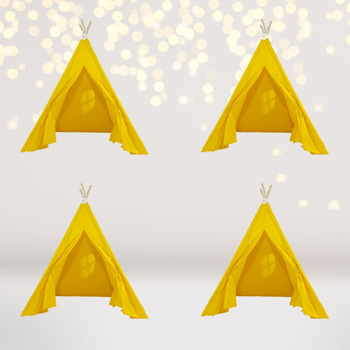 4 Pack Kids Sleepover Tents Party-luxe Kids Teepee Tent With Lights