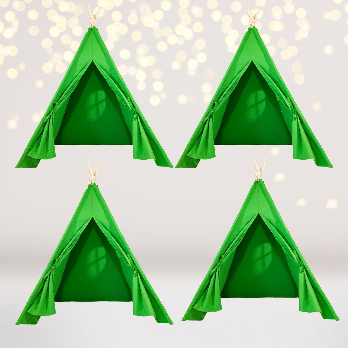 4 Pack Kids Sleepover Tents Party-luxe Kids Teepee Tent With Lights