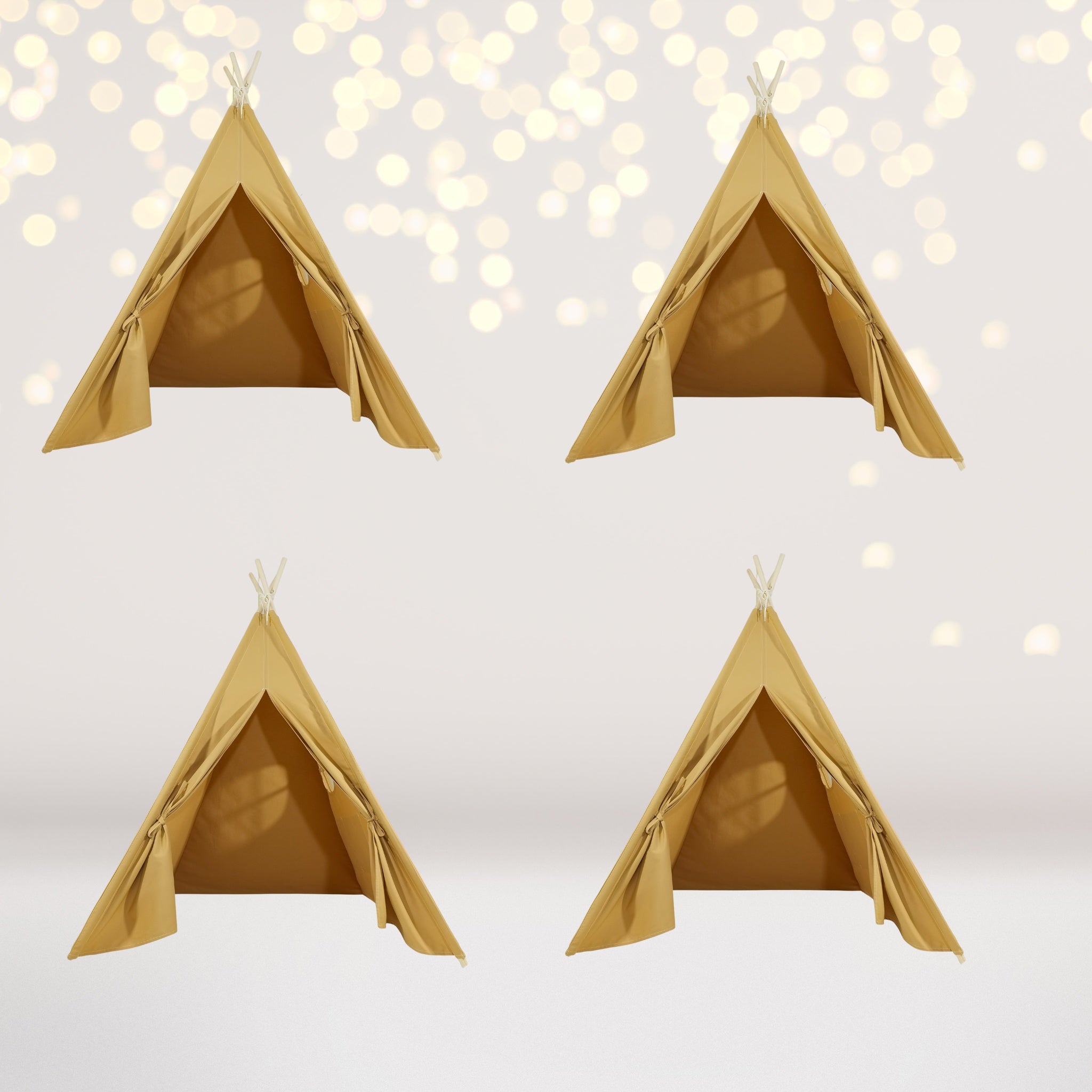 4 Pack Kids Sleepover Tents Party-luxe Kids Teepee Tent With Lights
