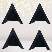 4 Pack Kids Sleepover Tents Party-luxe Kids Teepee Tent With Lights