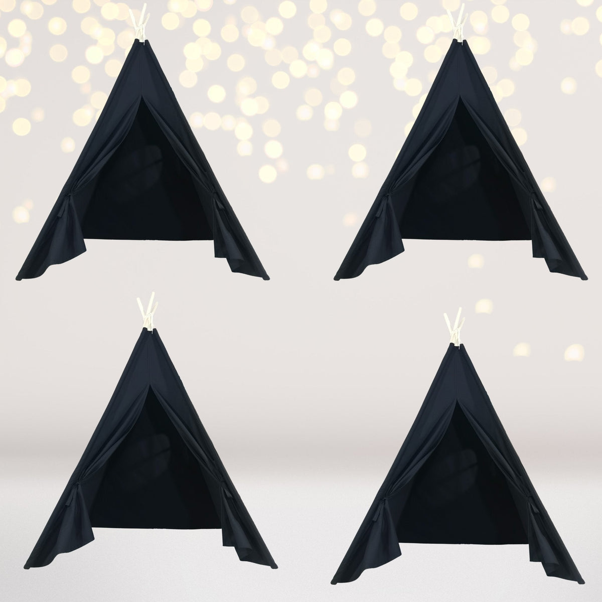 4 Pack Kids Sleepover Tents Party-luxe Kids Teepee Tent With Lights