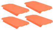 Orange Half-panel, 4-pack