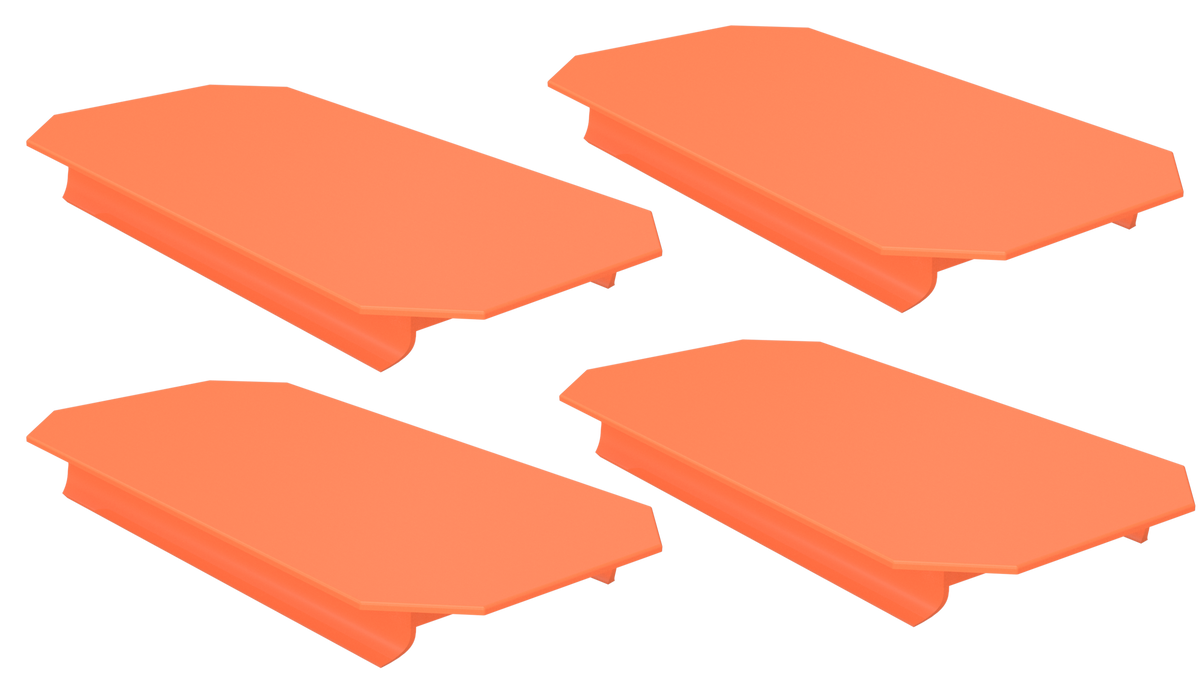 Orange Half-panel, 4-pack