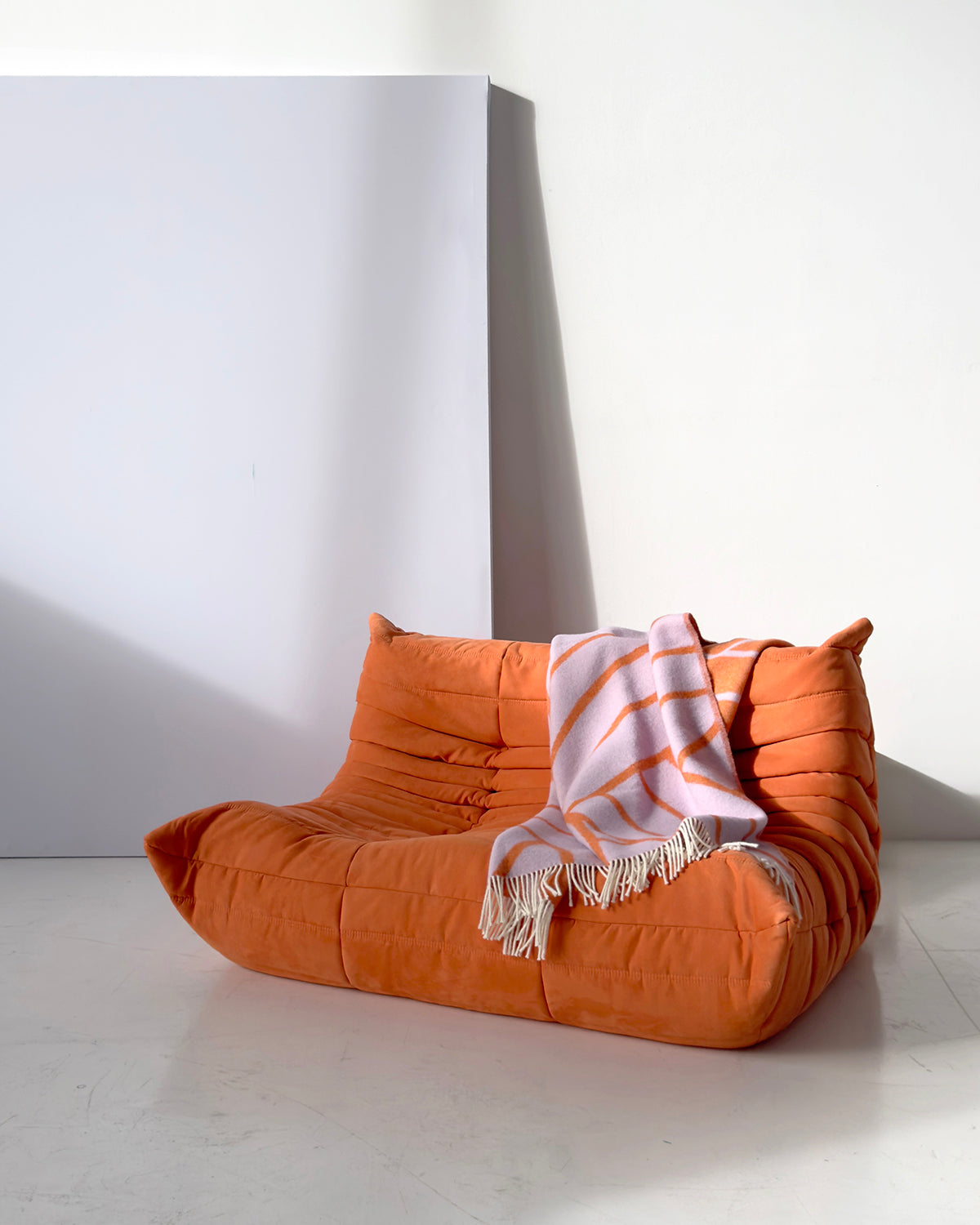 Blanket Lines Lilac / Orange 4.25 X 6.5 Ft