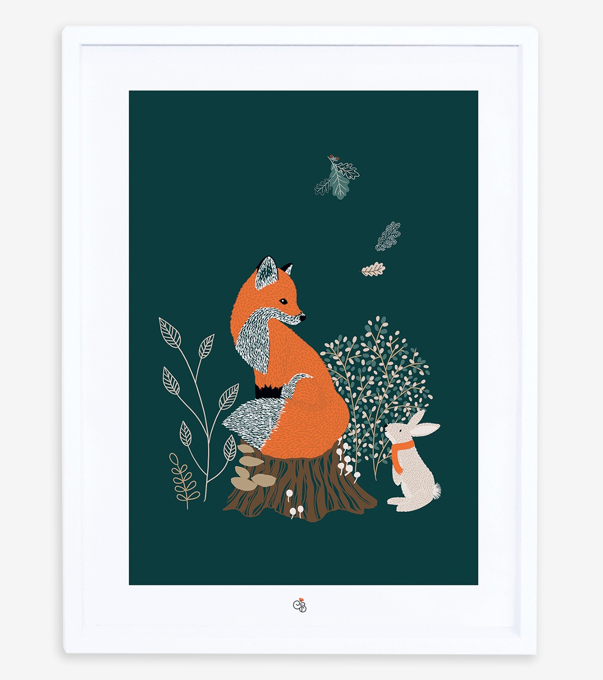 Mr. Fox - Children's Poster - Fox And Rabbit