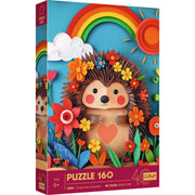 Kids 40th Anniversary Hedgehog 160 Piece Paper Art Puzzle