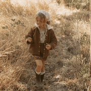Organic Corduroy Front Pocket Jacket - Brown