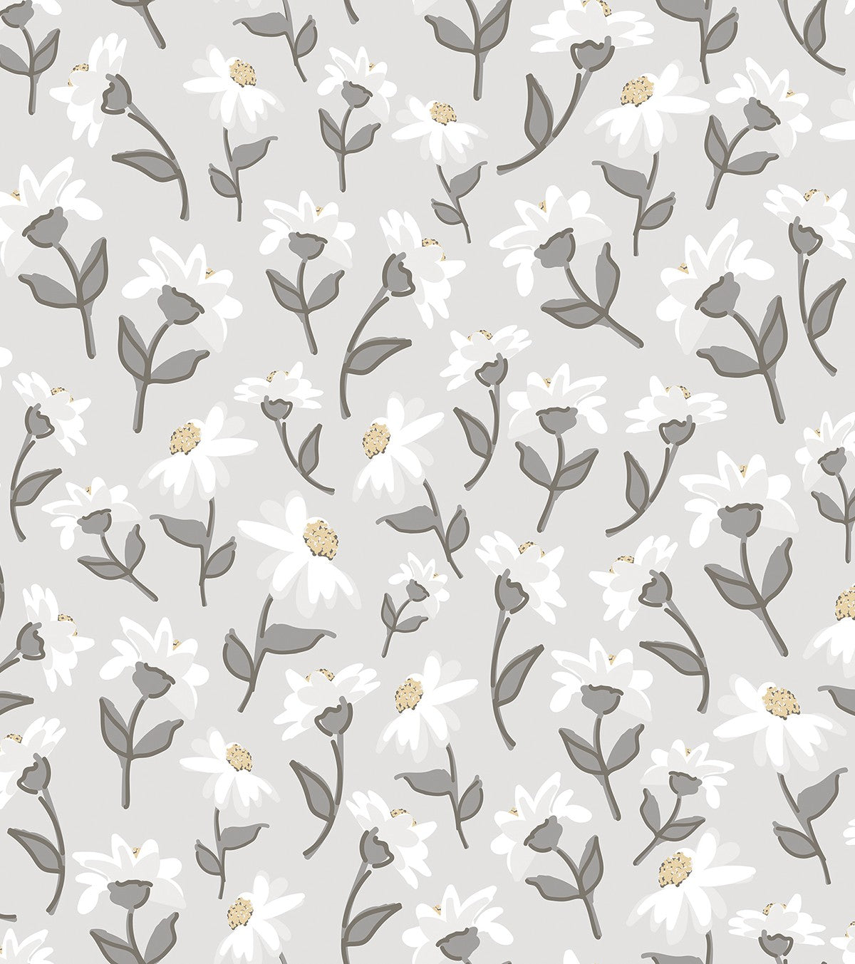 Picnic Day - Children's Wallpaper - Daisy Motif