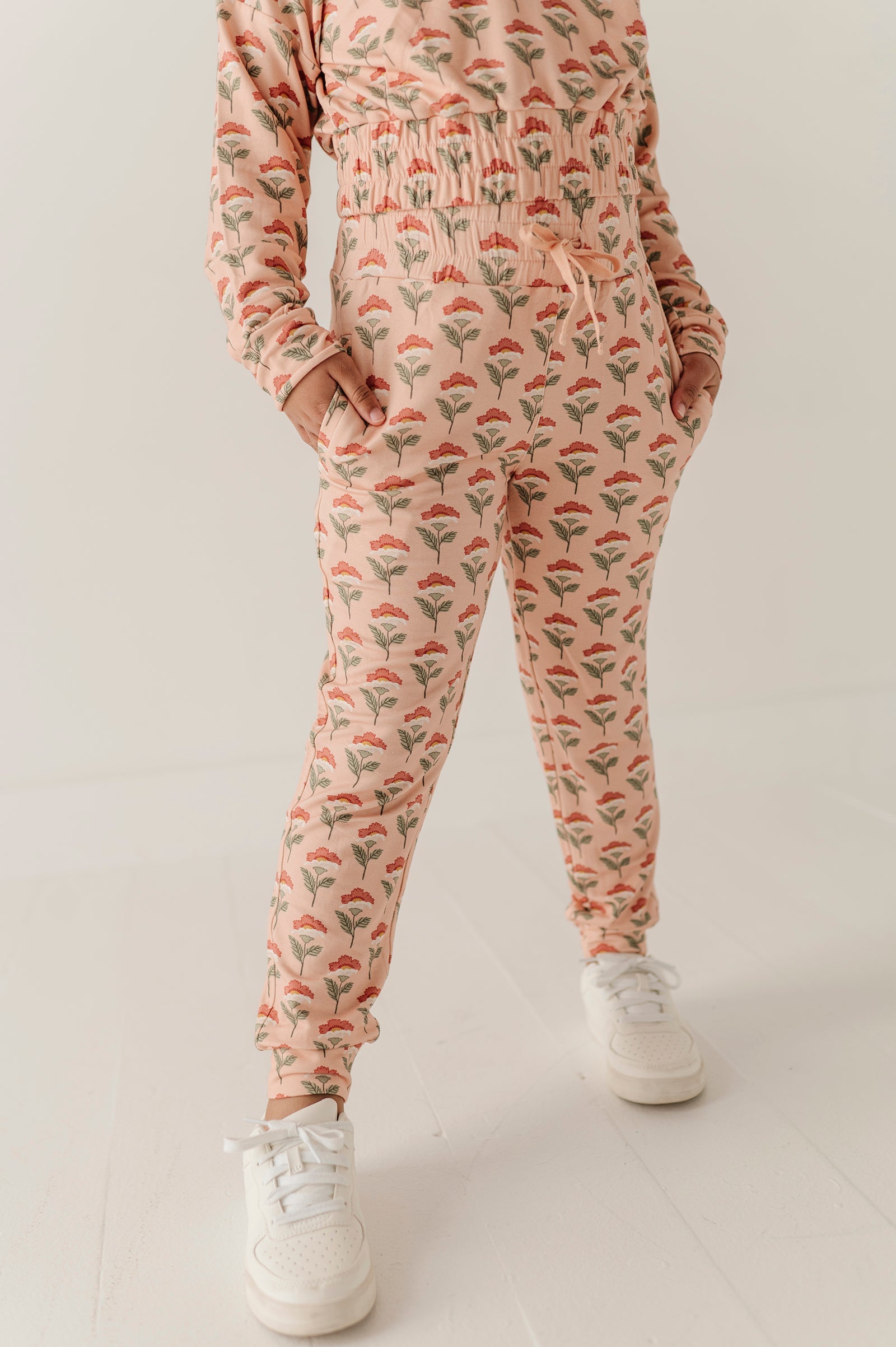 Girls Terry Jogger In Naiara Floral