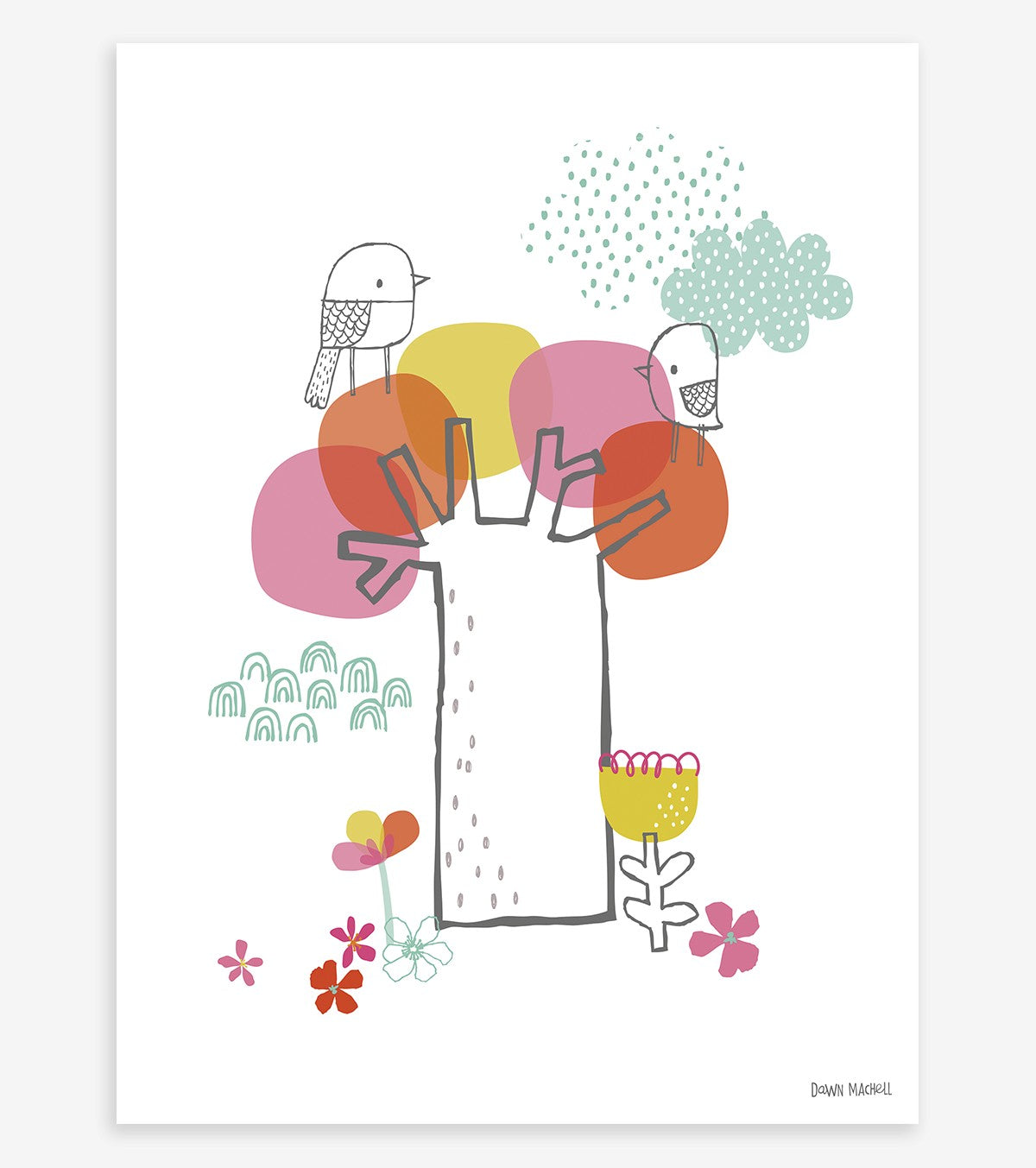 Hello Sunshine - Children's Poster - Birds