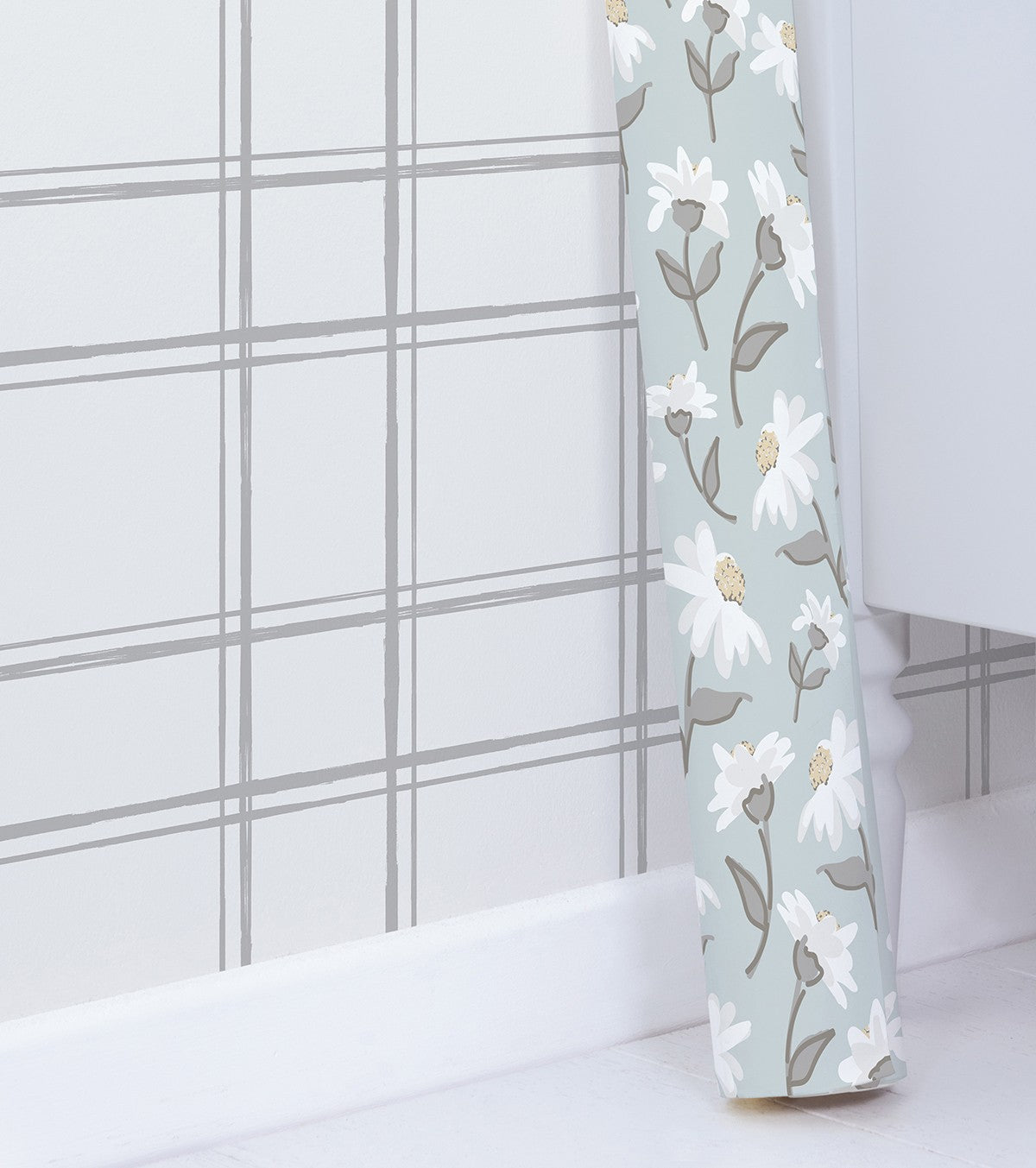 Picnic Day - Children's Wallpaper - Daisy Motif