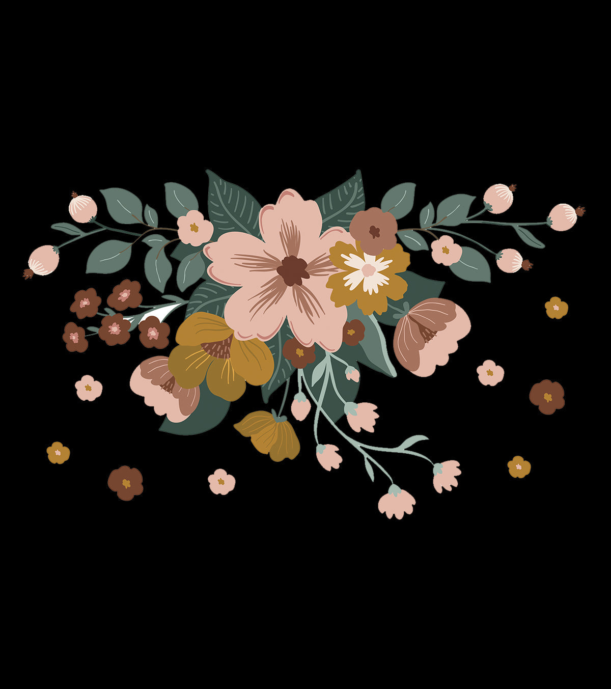 Capucine - Large Sticker - Flower Arrangement