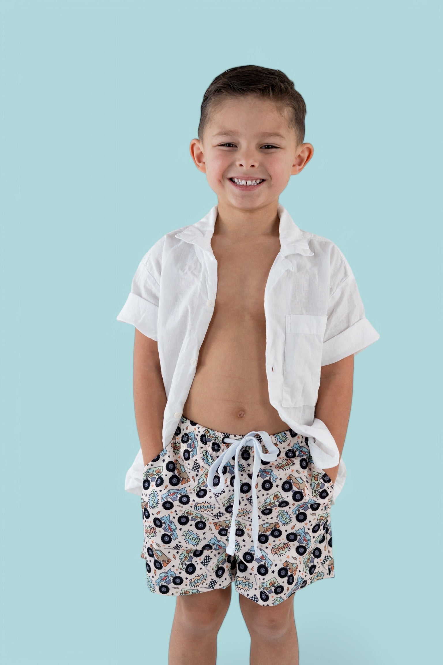 Crash Hard Boy's Dream Swim Trunks