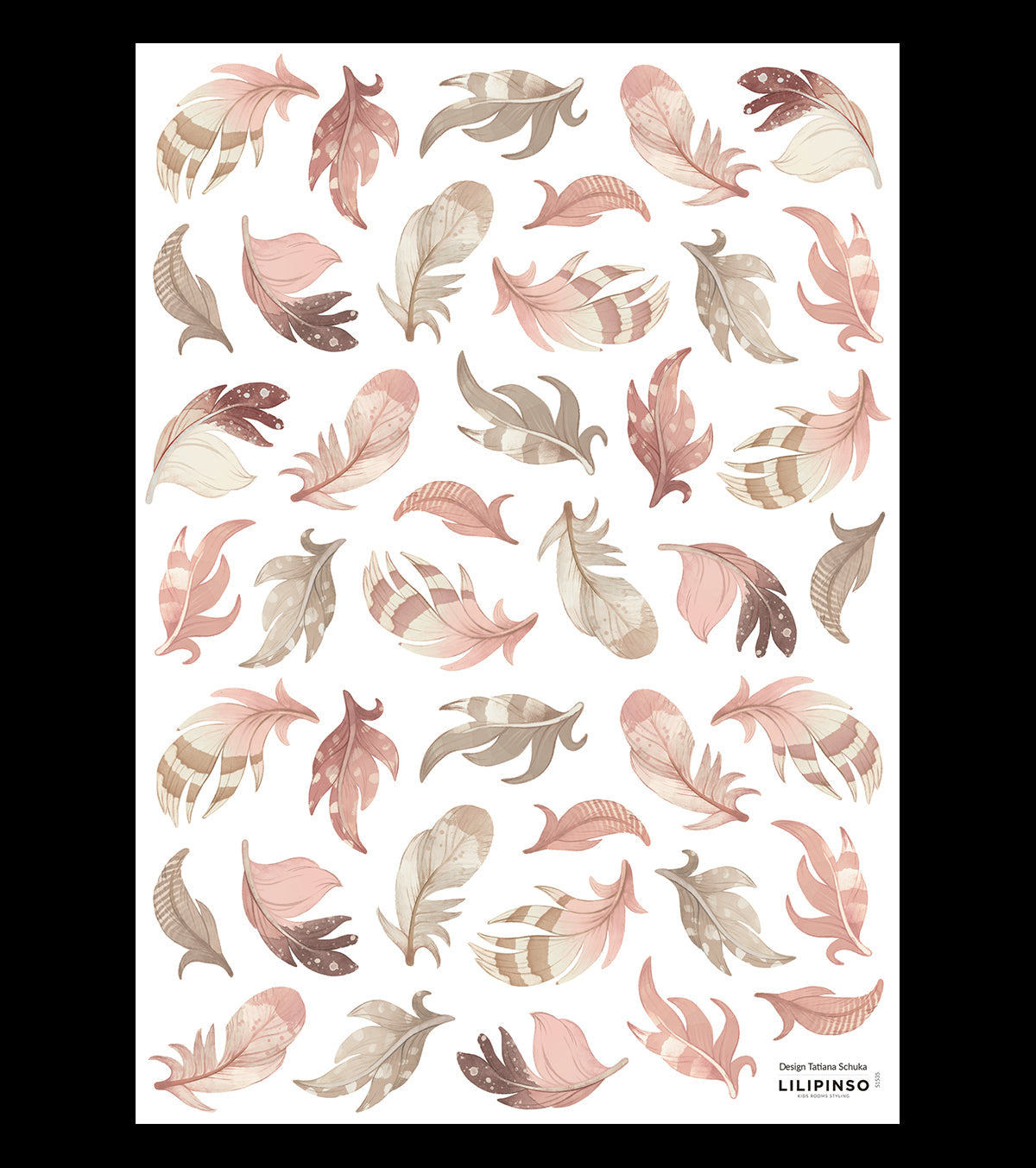 Selene - Wall Decals - Feathers (pink)