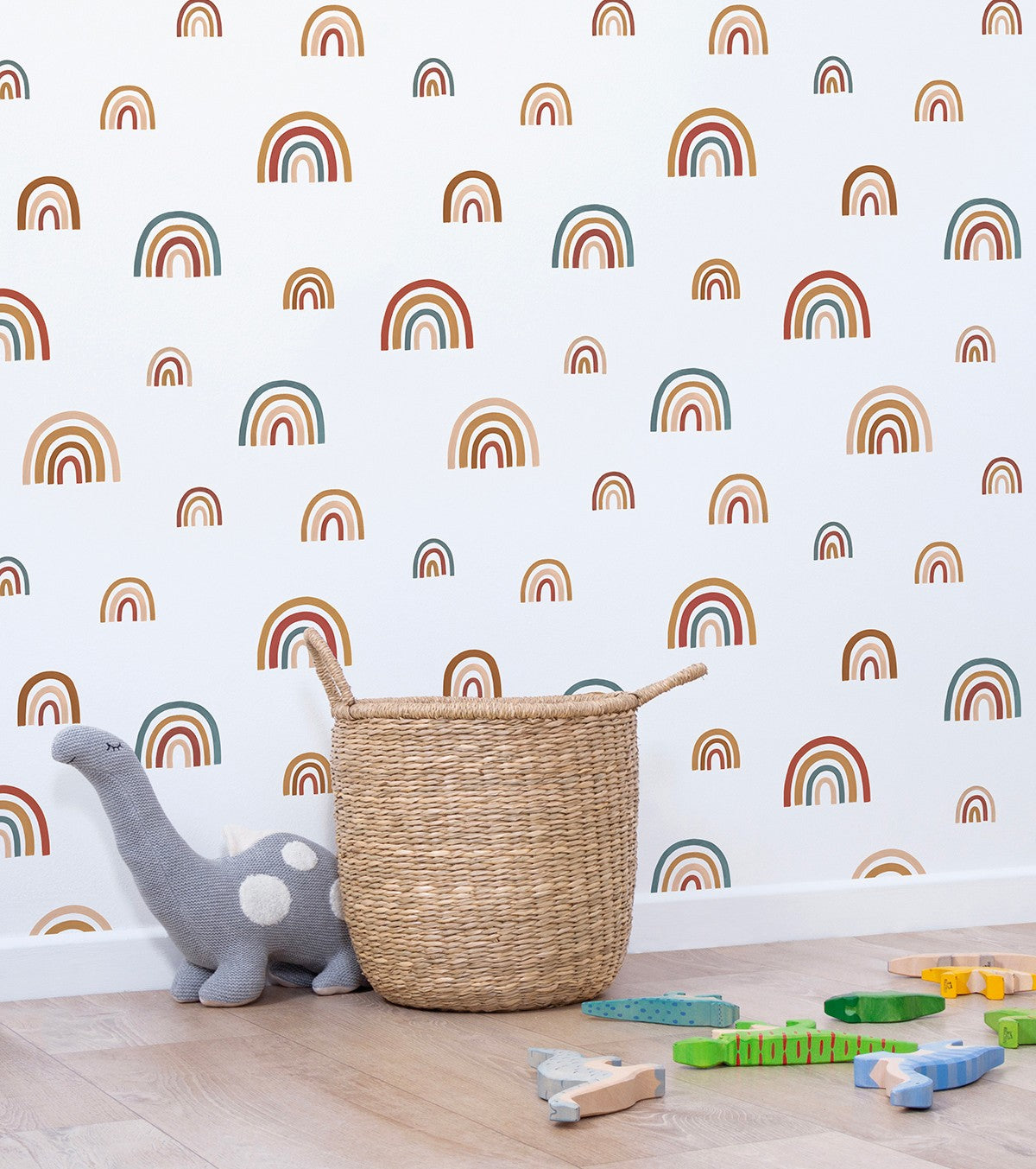 SUNNY - Children's wallpaper - Rainbow pattern