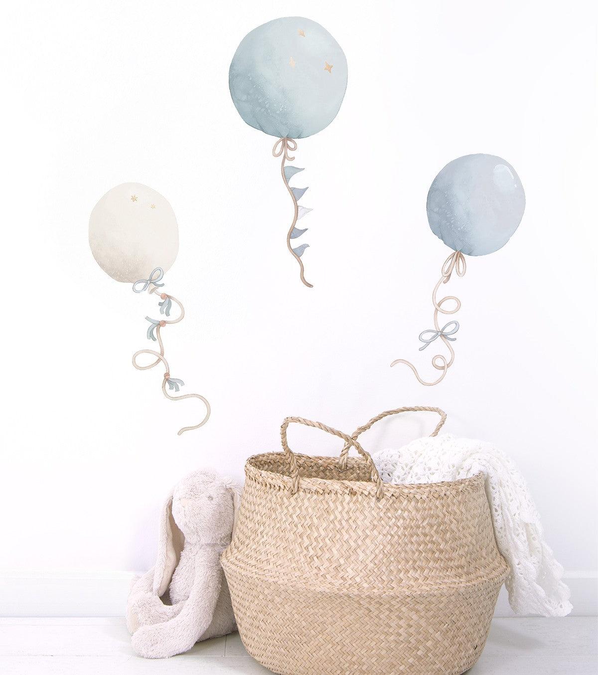 Selene - Large Sticker - Balloons (blue)