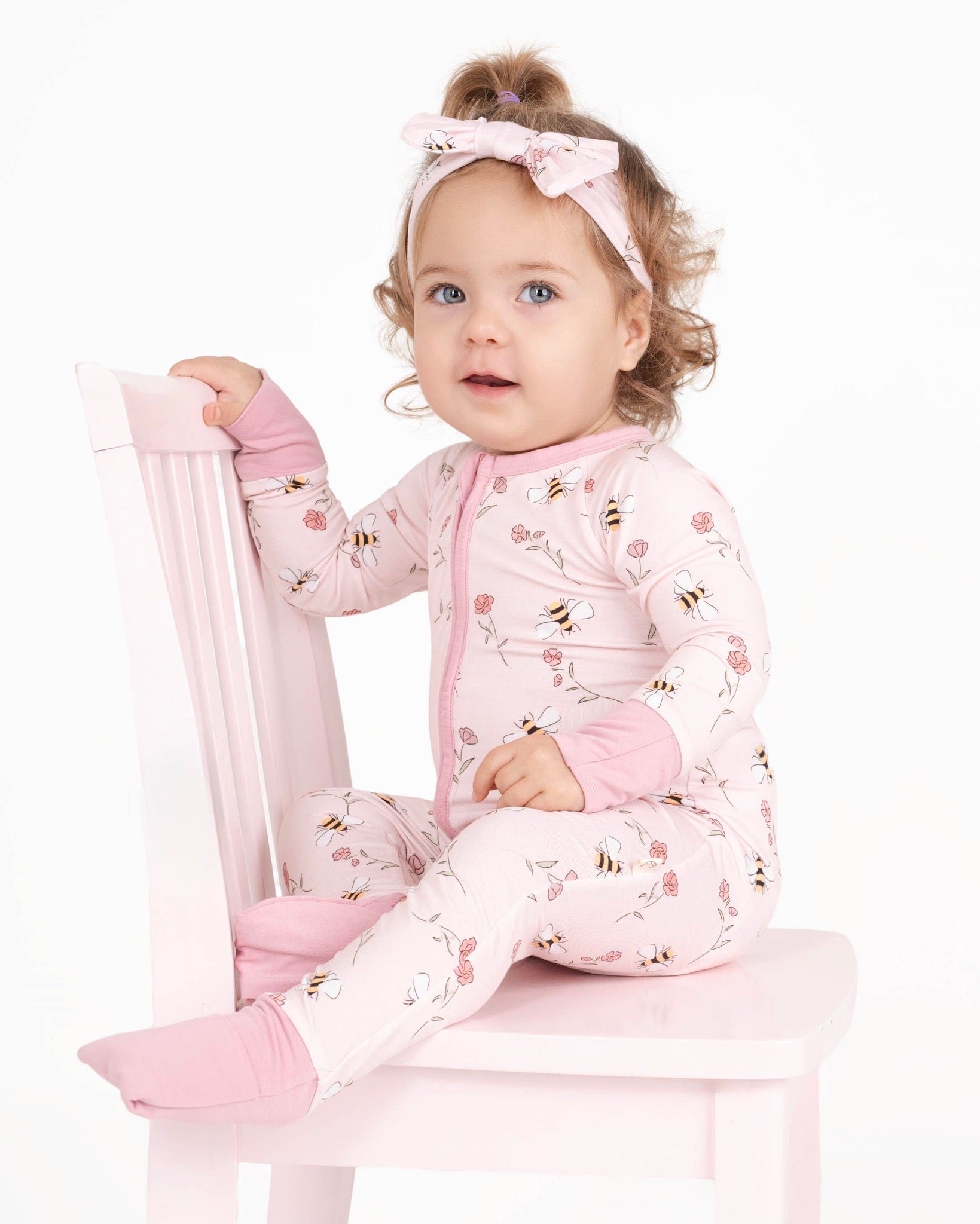 Blooming Bee Zip Romper