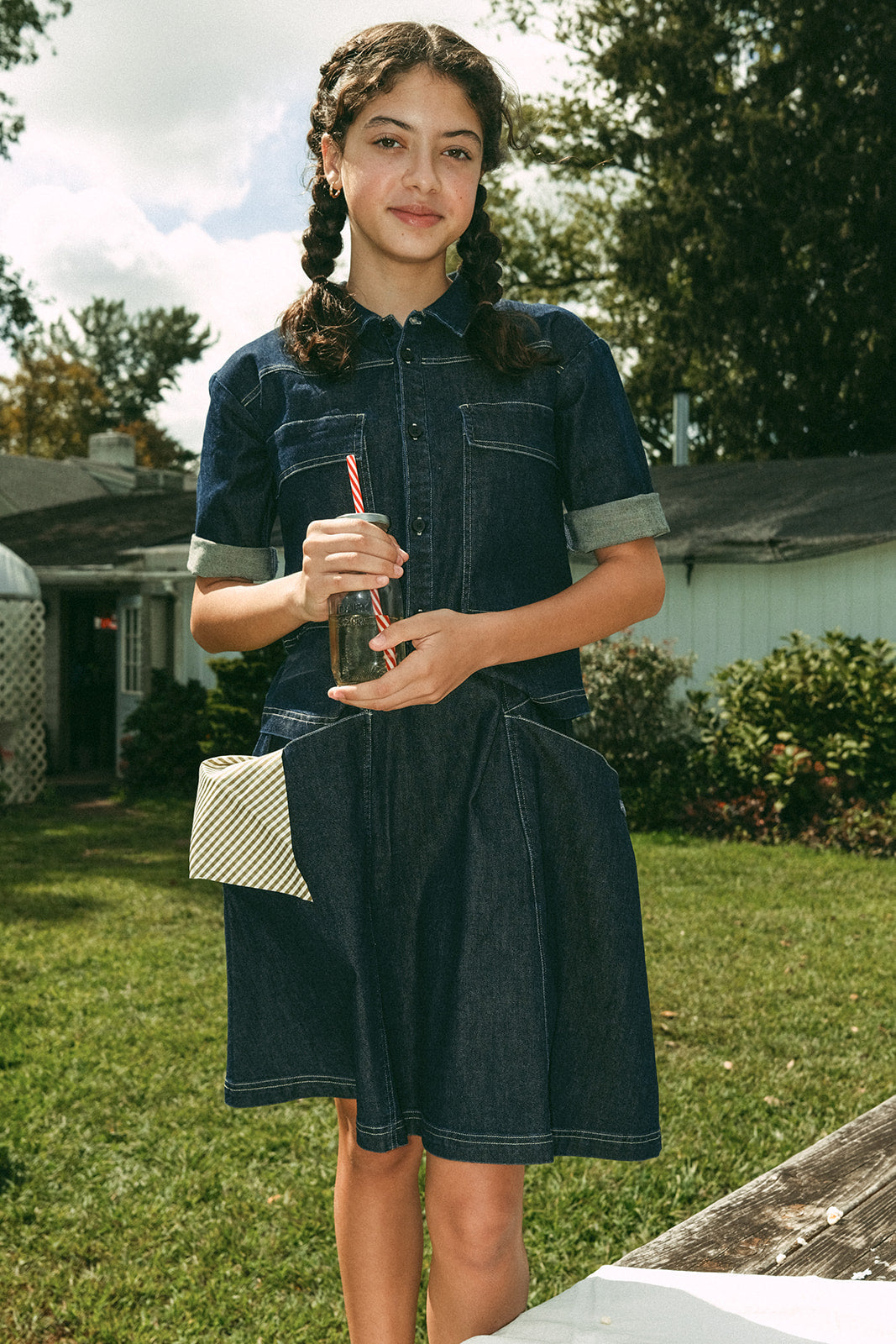 Riley Skirt - Blue