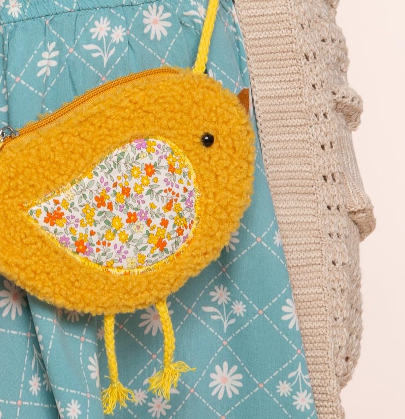 Plush Bird Chick Crossbody Bag For Toddlers, Little Girls, Kids Age 3-8y