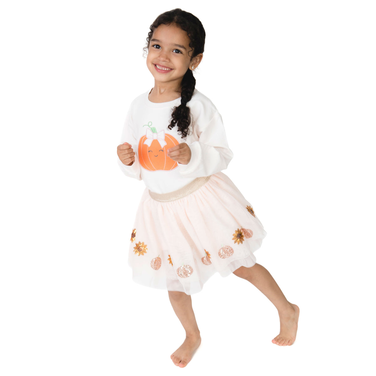 Pumpkins - Tutu Skirt With Bike Shorts