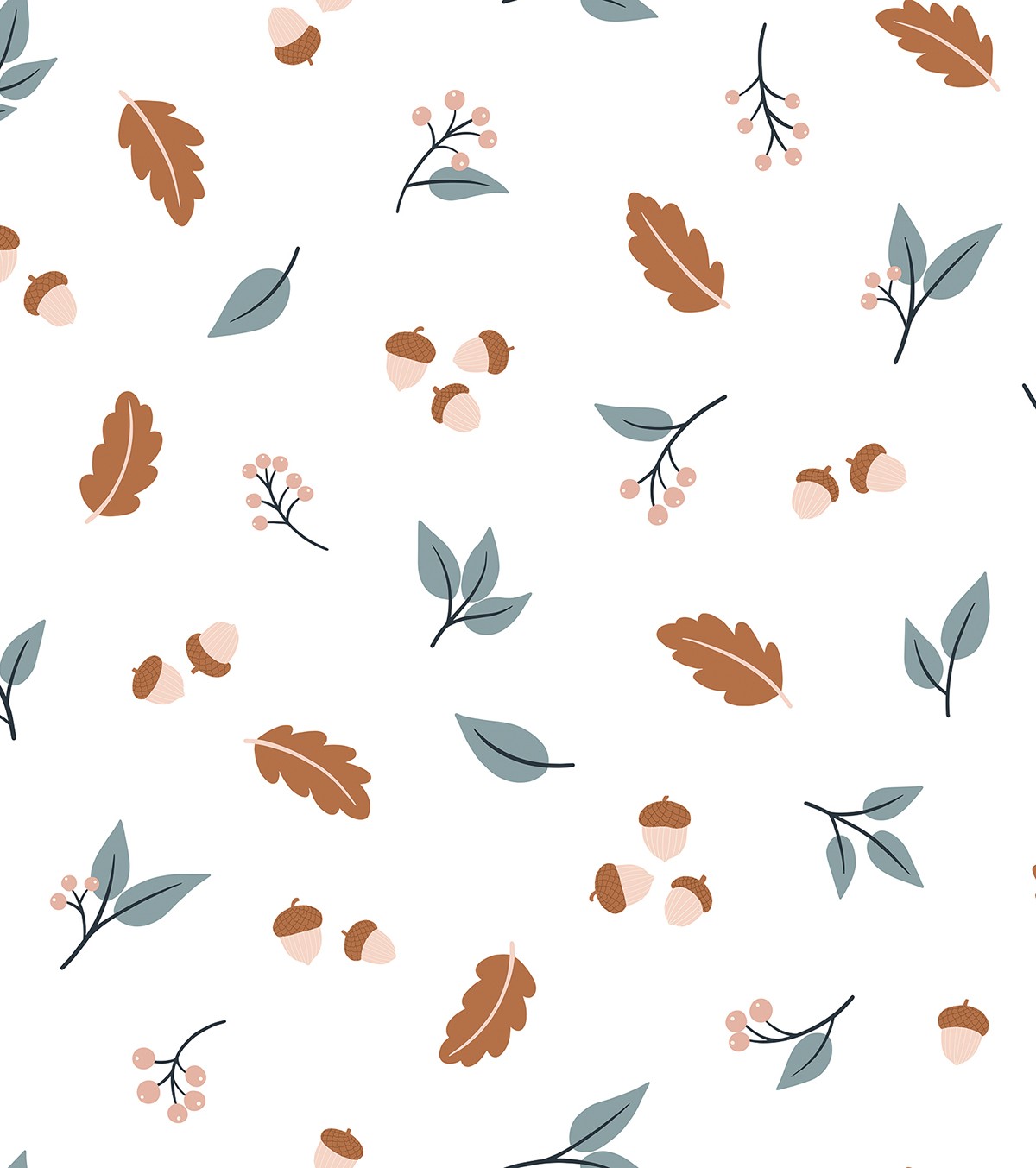 Jöro - Children's Wallpaper - Autumn Pattern