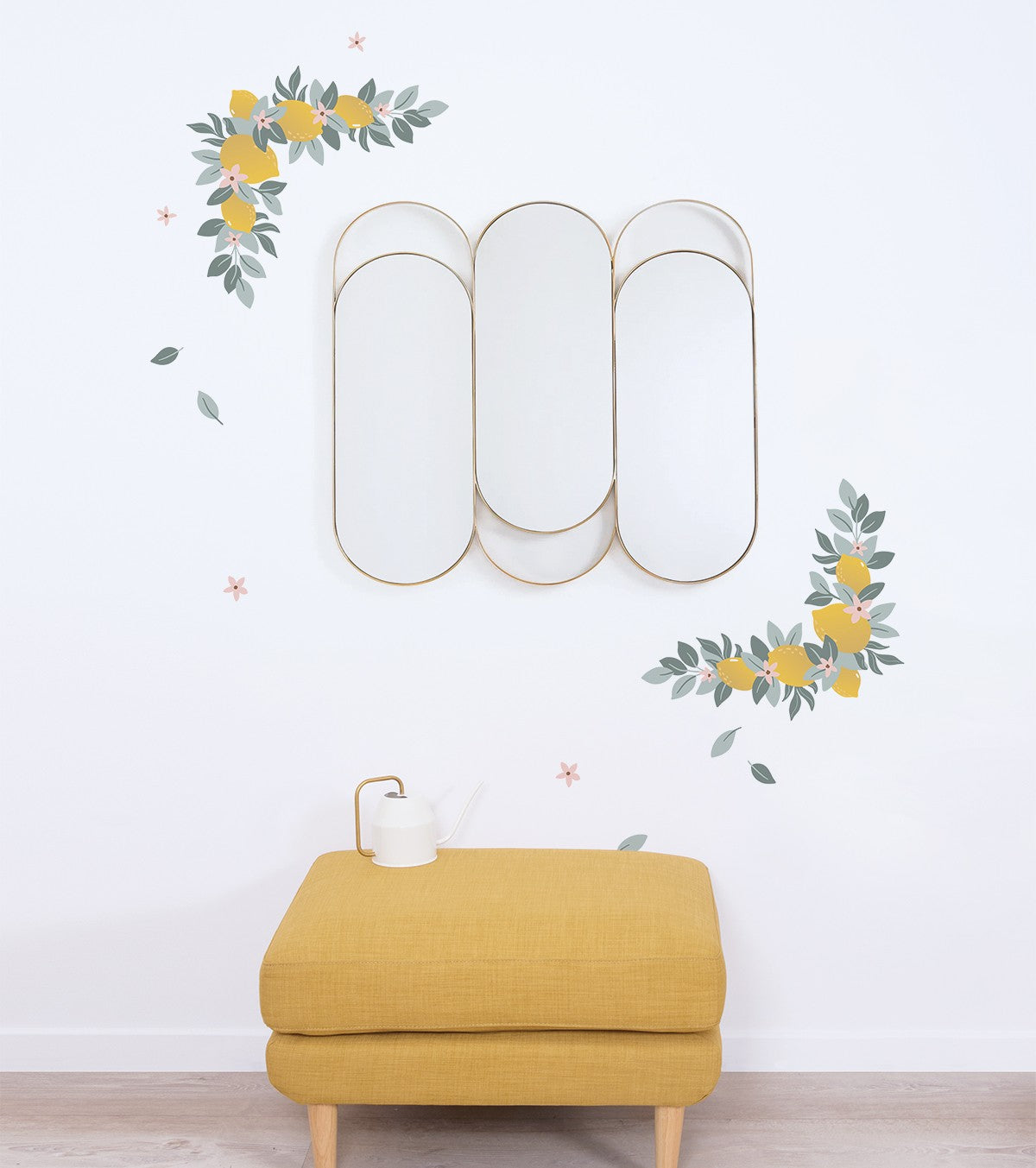 Louise - Wall Decals Murals - Lemons And Foliage