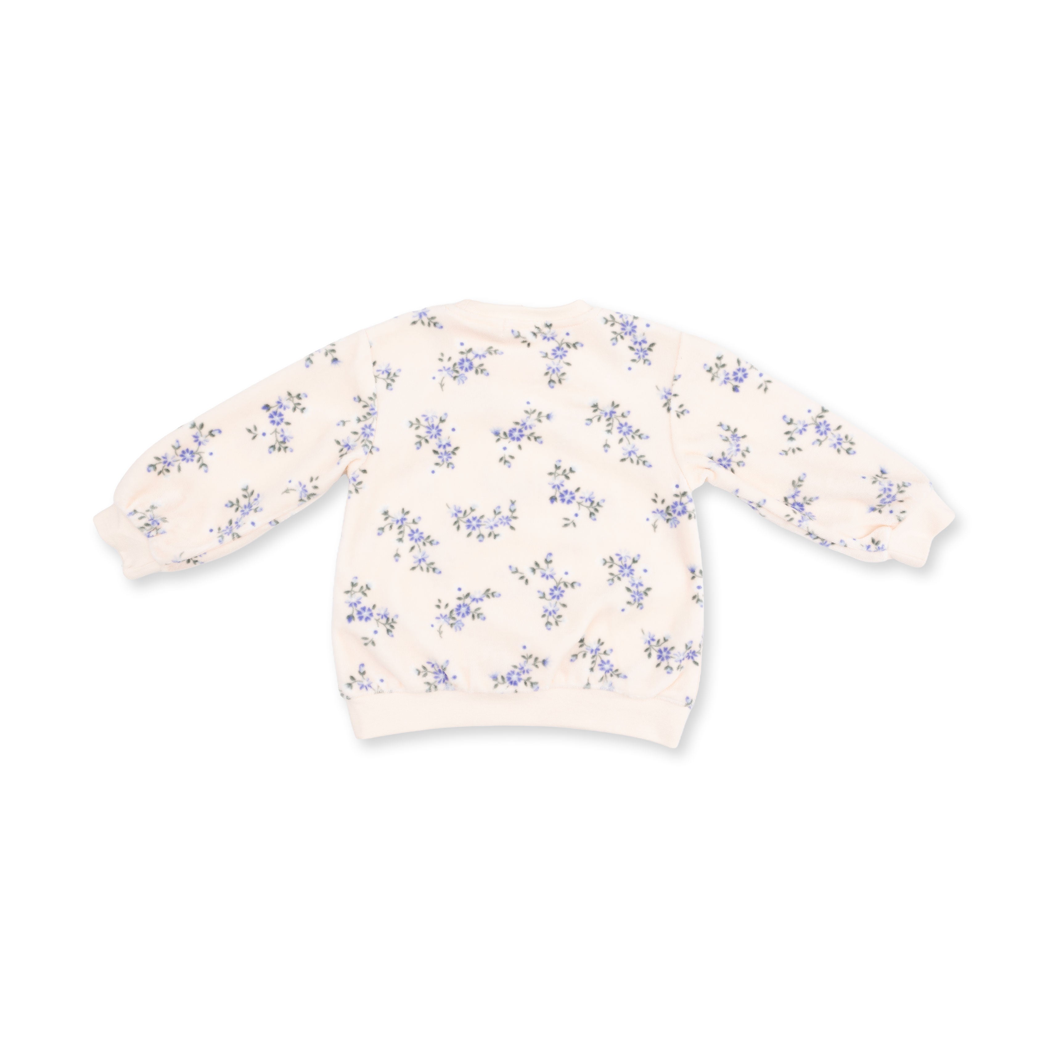 Sweet Hanna Floral Velour - Oversized Sweatshirt And Wide Leg Pant