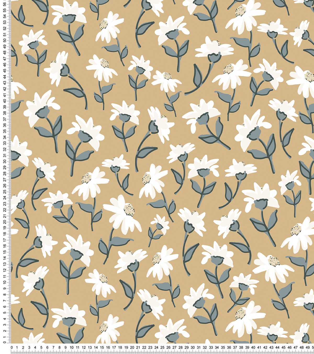 Picnic Day - Children's Wallpaper - Daisy Motif