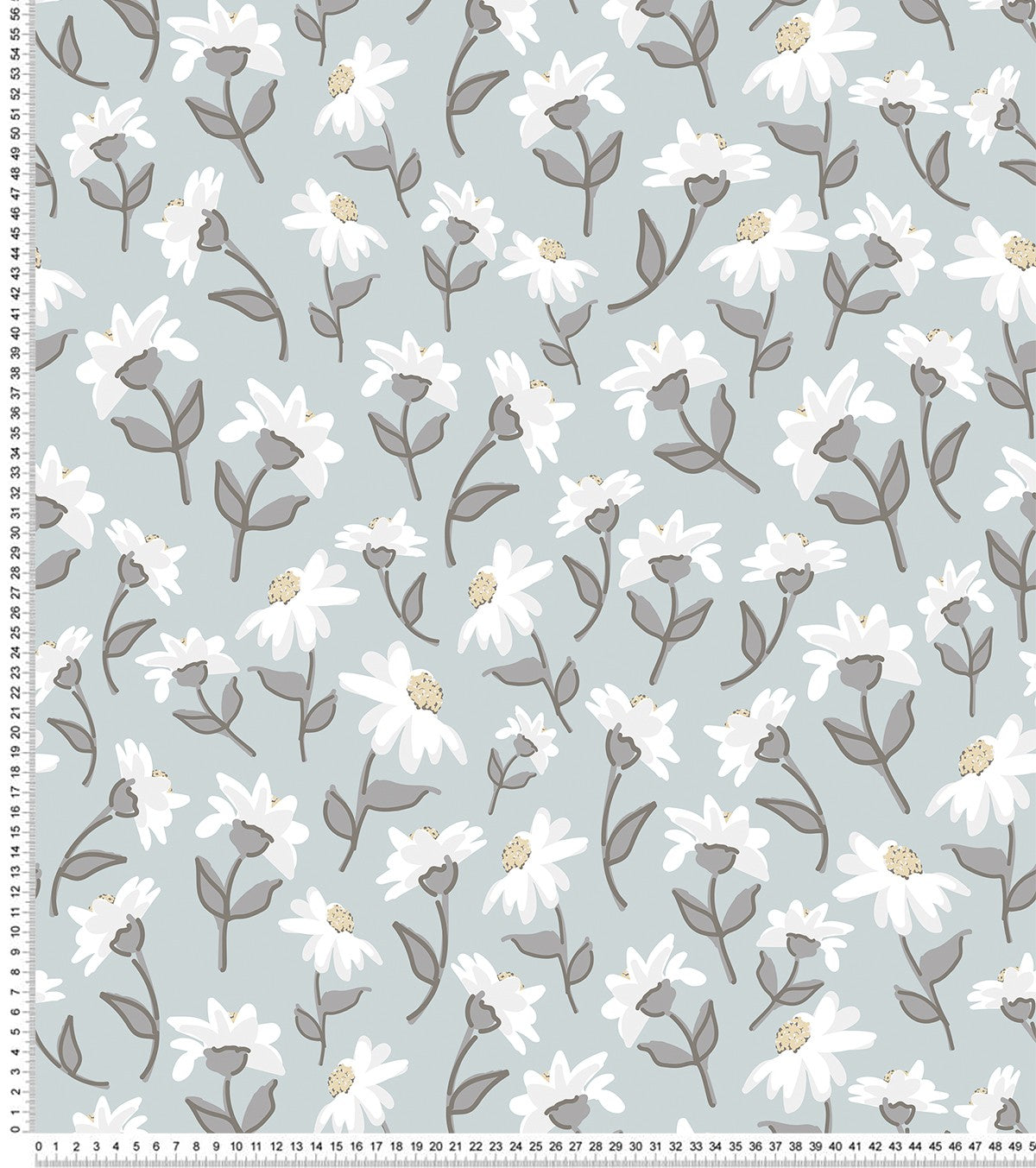 Picnic Day - Children's Wallpaper - Daisy Motif