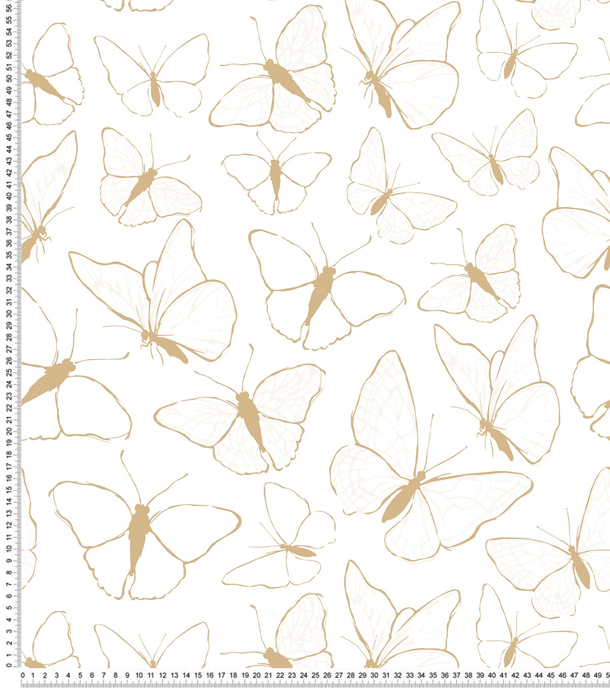 Picnic Day - Children's Wallpaper - Butterfly Motif