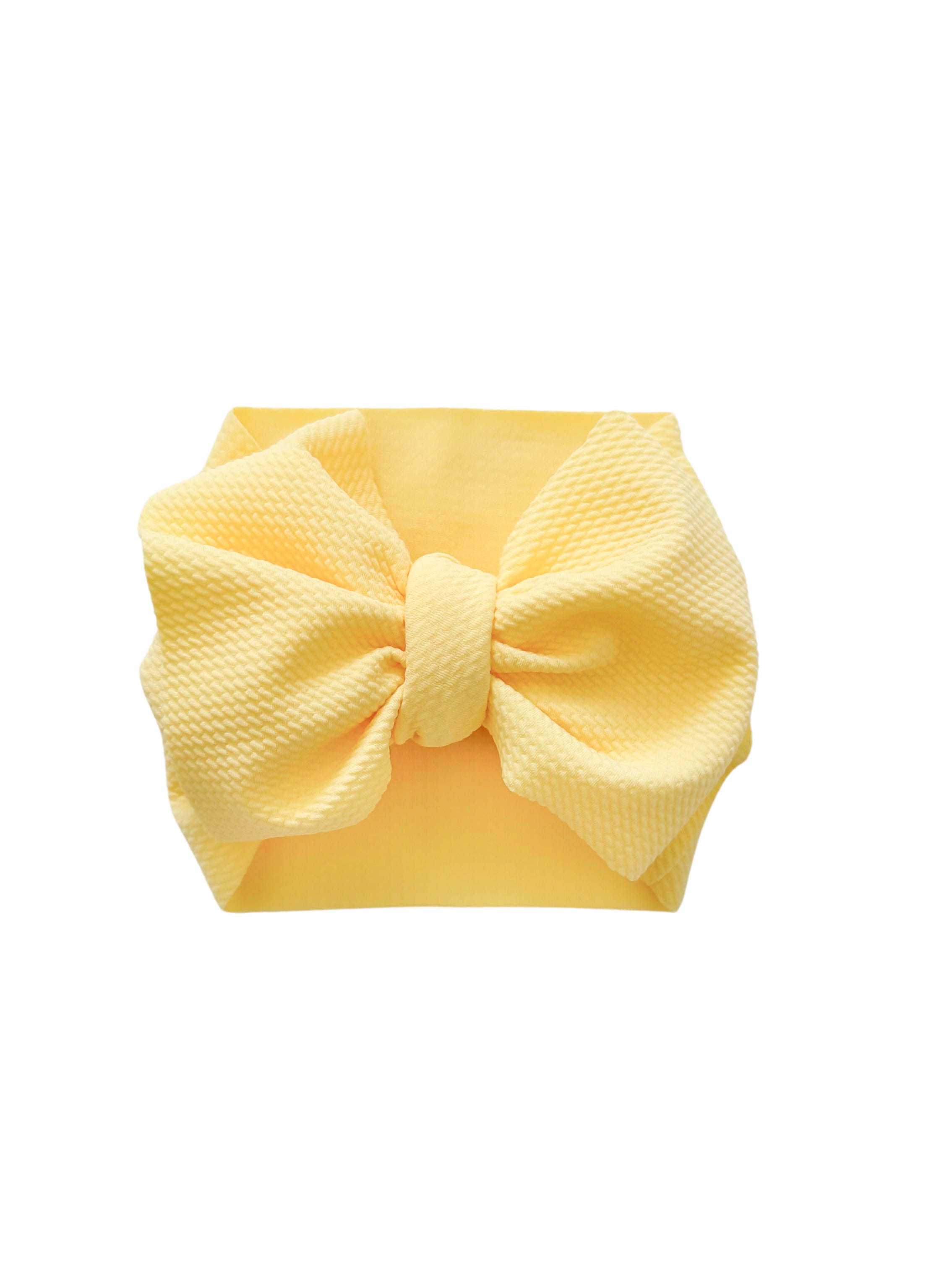 Headwrap Bow- Butter Yellow