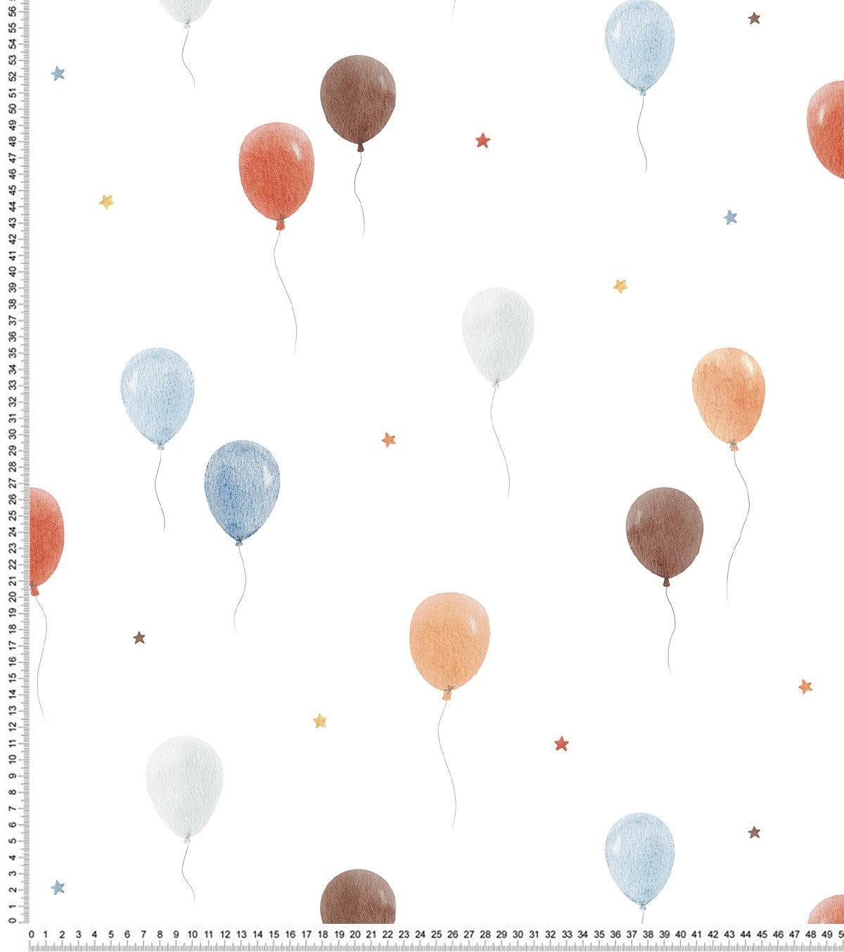 Gentle Friends - Children's Wallpaper - Balloon Motif