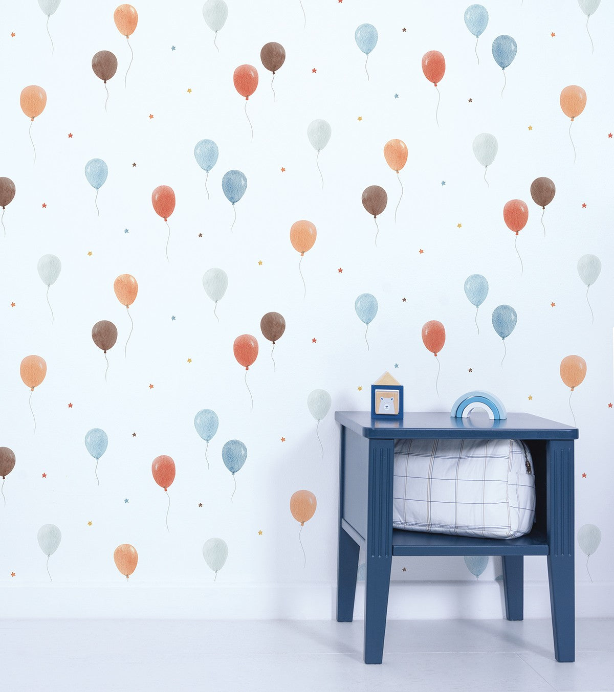 Gentle Friends - Children's Wallpaper - Balloon Motif
