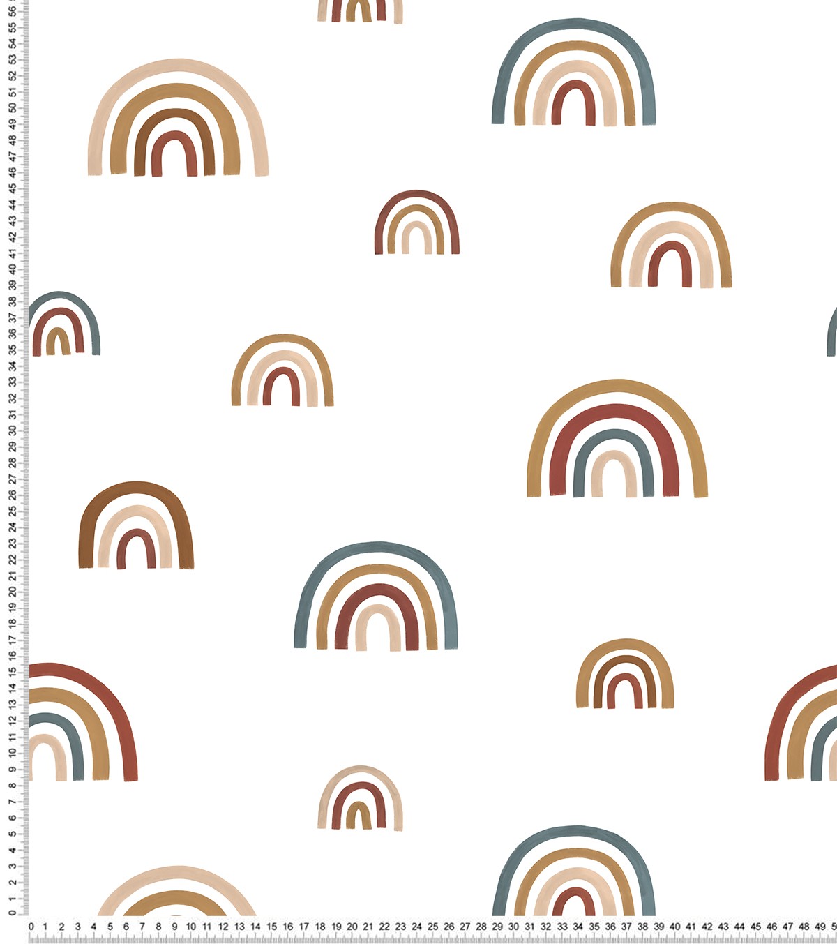 Sunny - Children's Wallpaper - Rainbow Pattern
