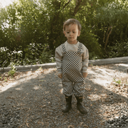 Organic Twill Overalls - Midnight Check