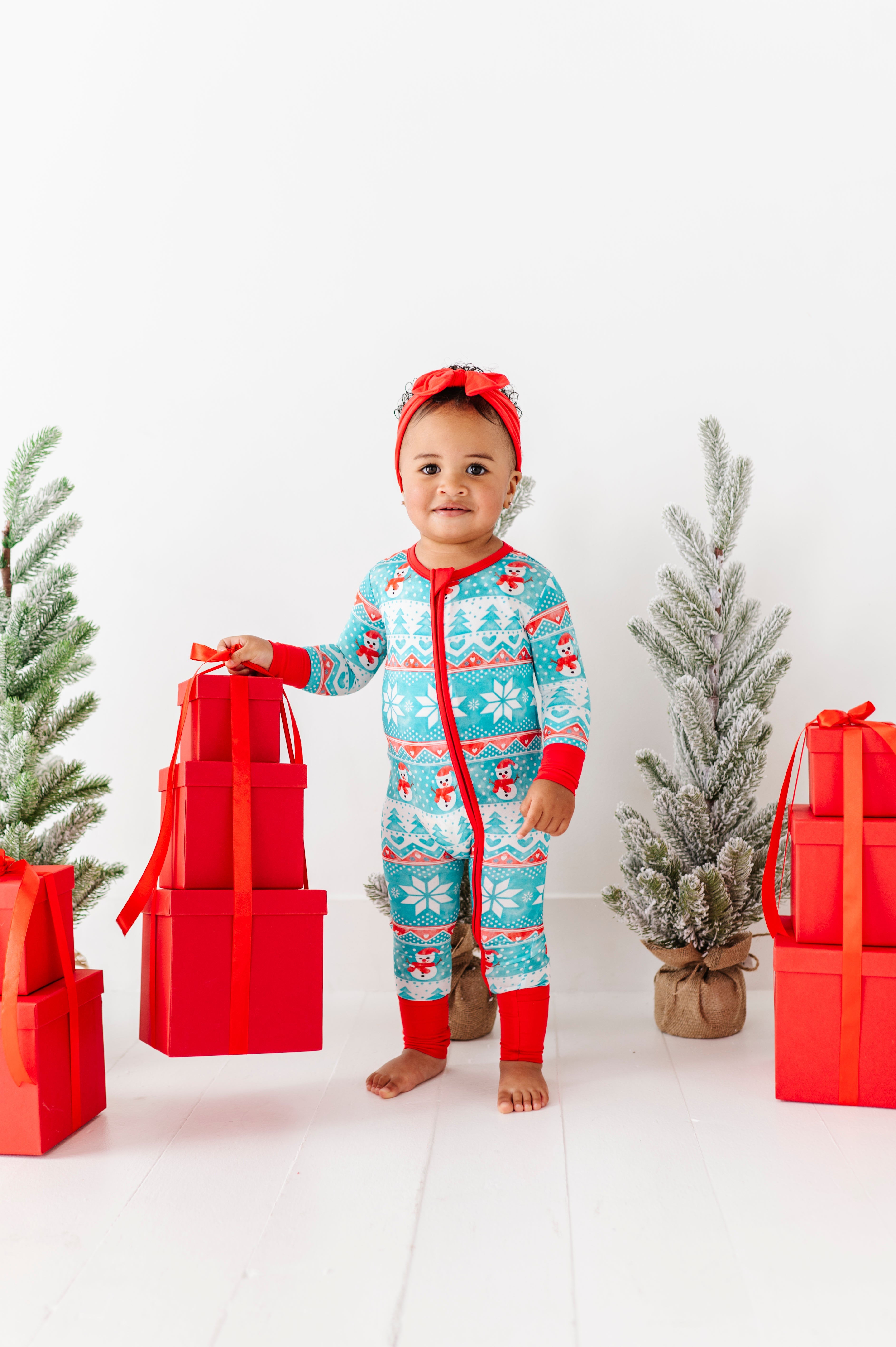 Frosty Fair Isle Convertible Romper