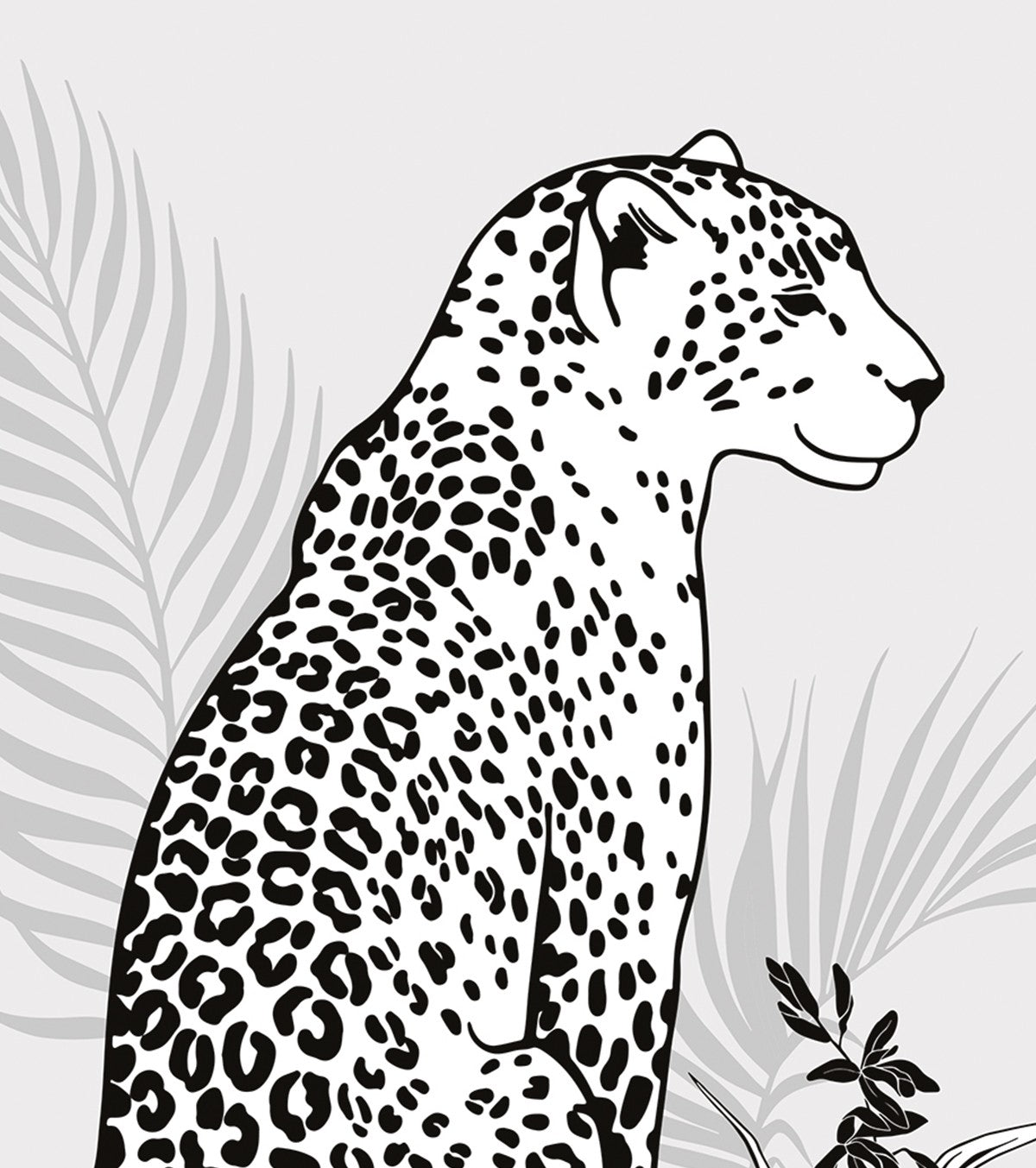 Black Majik - Set Of 2 Art Prints - Leopard