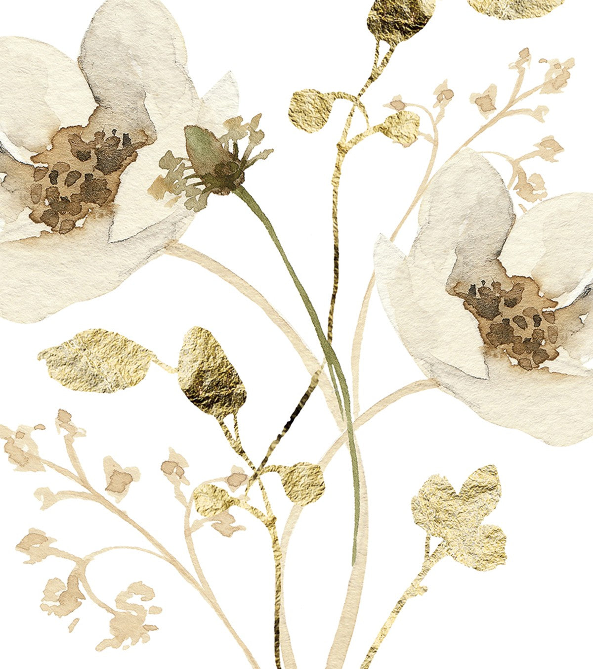 Mademoiselle - Set Of 4 Art Prints - Botanical Flowers