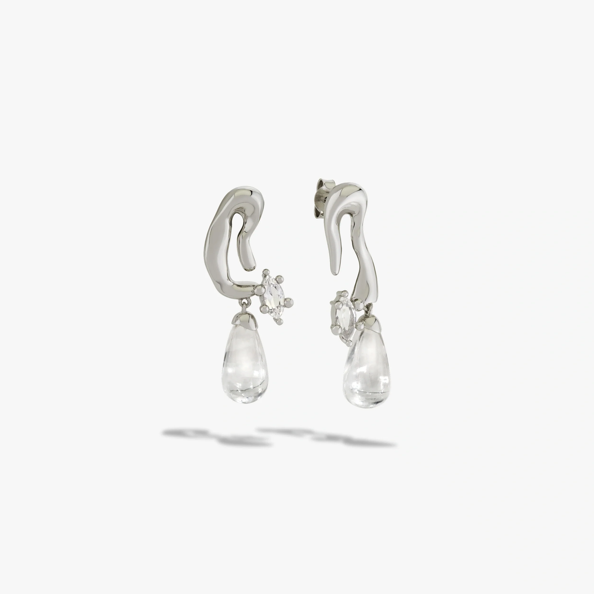 Mini Petal Drop Earrings