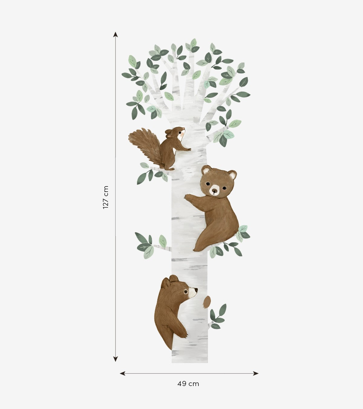 Kharu - Large Sticker - Bears Climb The Tree