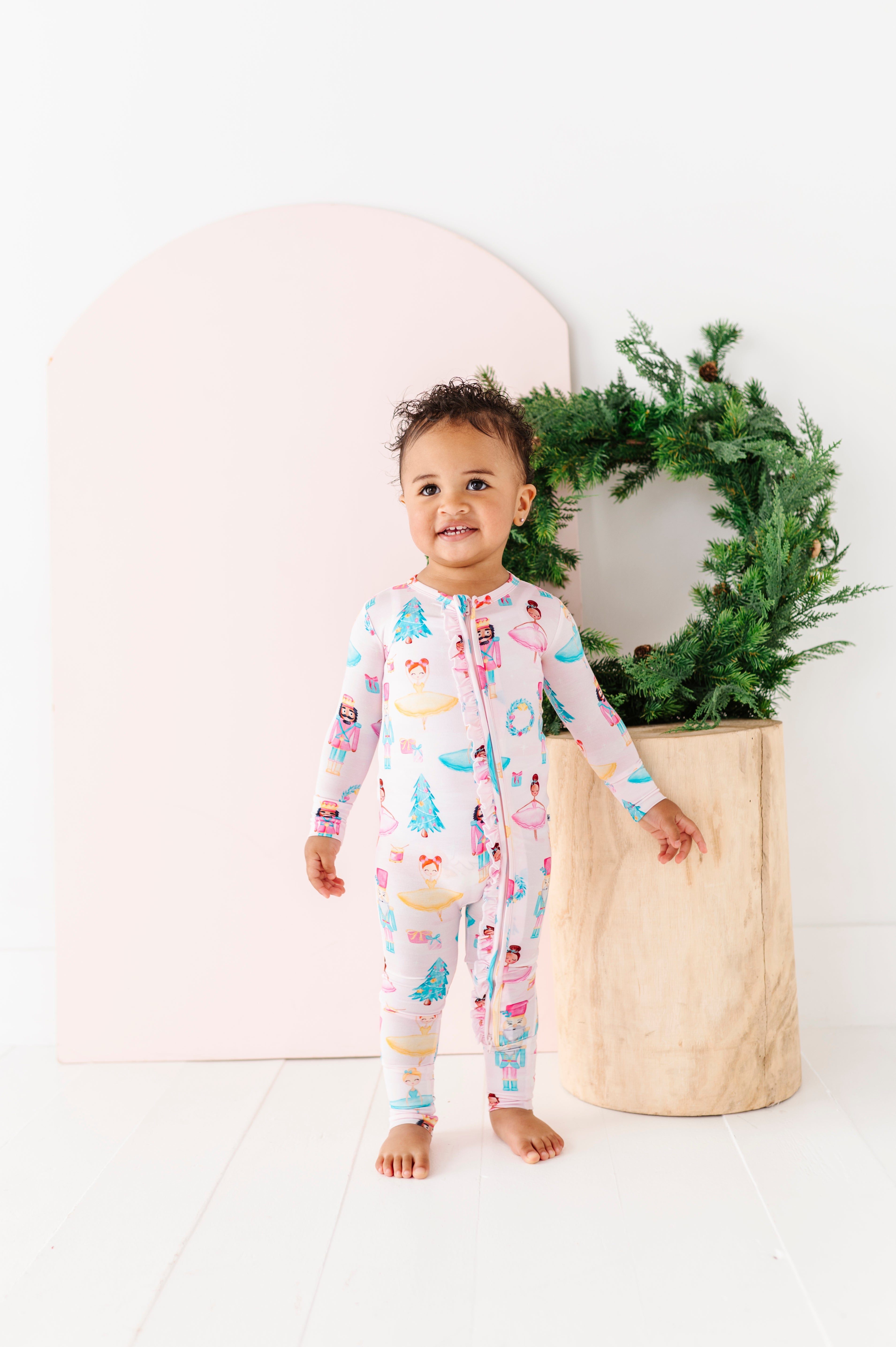 Sugarplum Ruffle Convertible Romper