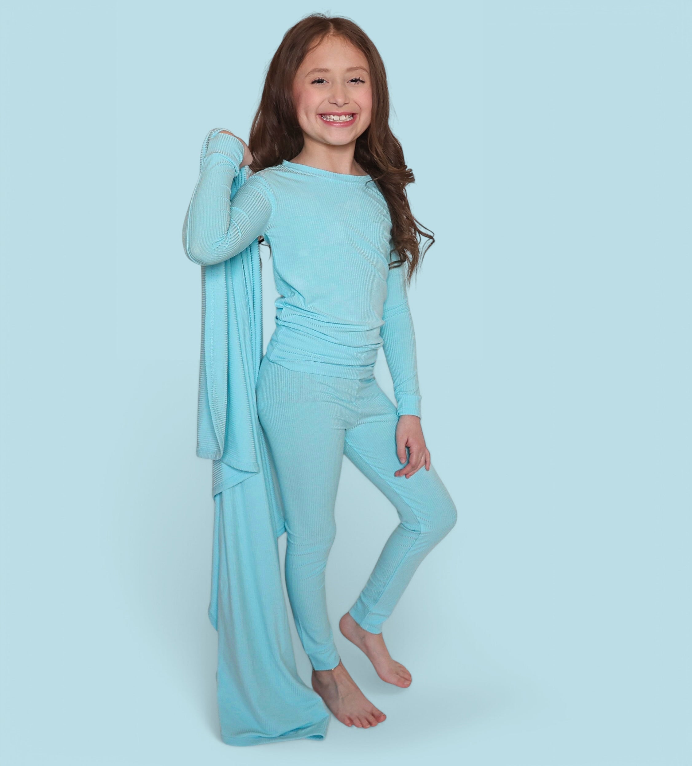 Capri Blue Rib Dream Blanket