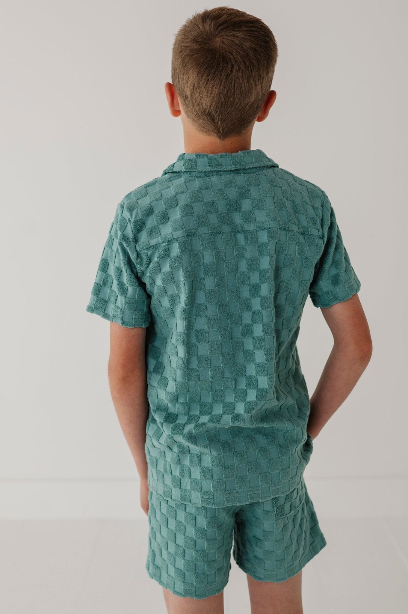 Boy's Terry Button Top