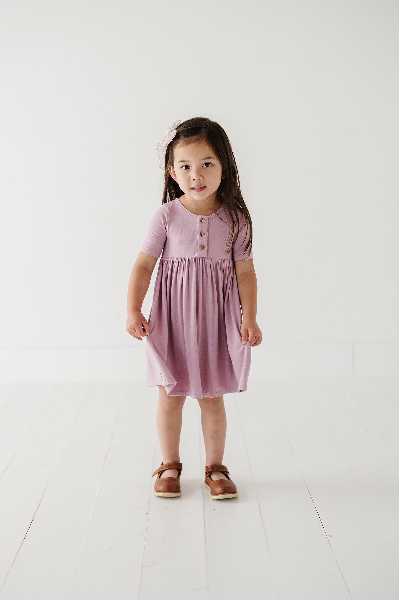 Short Sleeve Henley Dress