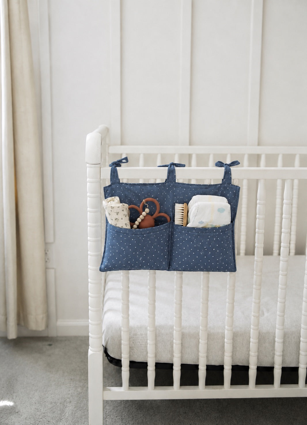 Baby Crib Diaper Caddy Storage Organizer Nursery Room